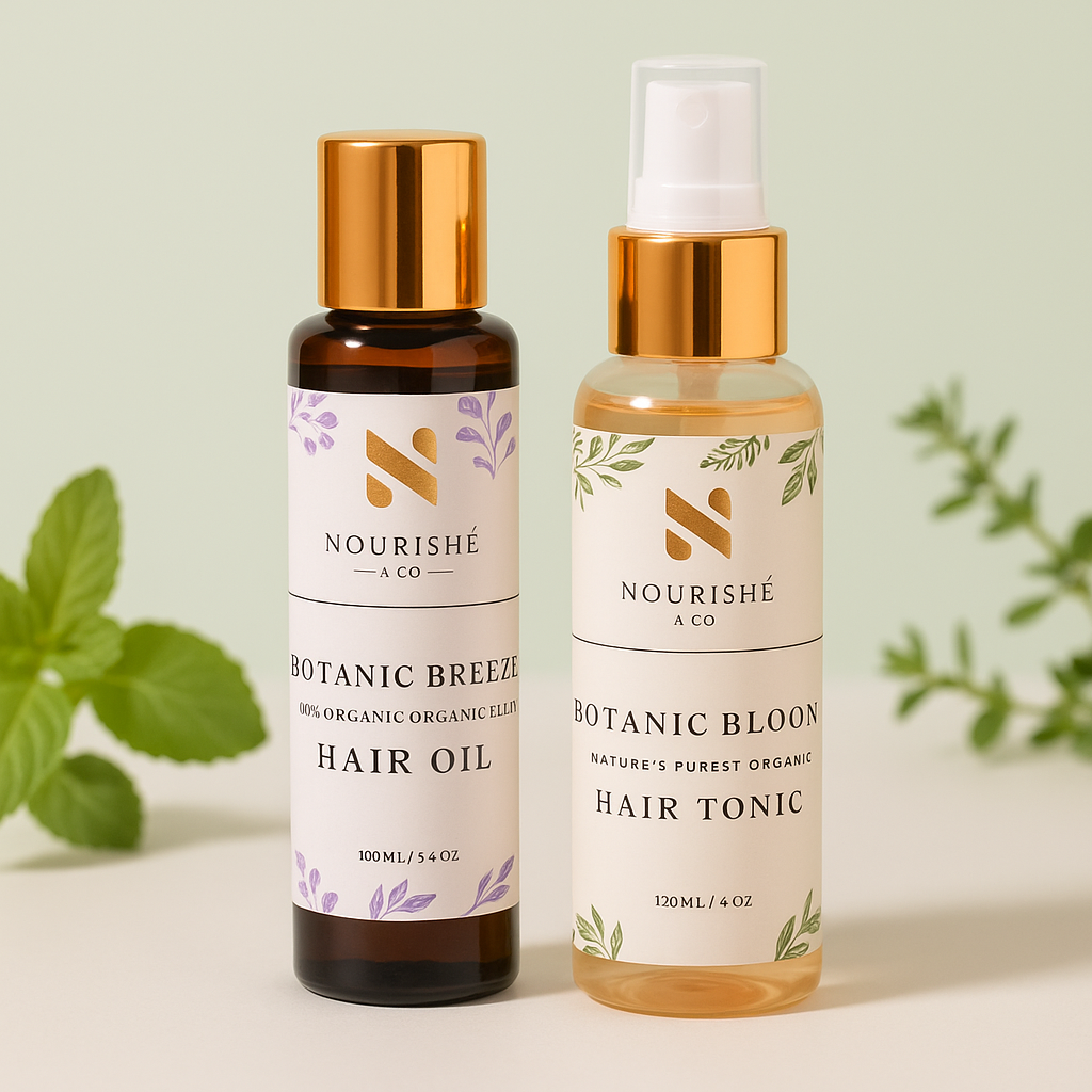 Nourishé & Co. – Botanic Care Duo (Breeze Oil + Bloom Tonic)